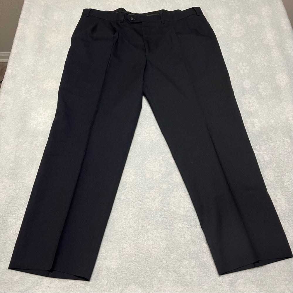 Men’s Lauren Ralph Lauren Total Comfort 100% Wool Dress Pants Pleated Navy 40x27